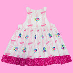 Barb Floral Jumper Dress w/ pockets (XL)