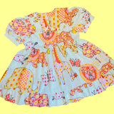 Pastel Animals Baby Doll Dress (2X)