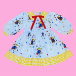 Madeline Plaid Bow Babydoll Dress (M)
