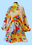 Rainbow Mouse Balloon Sleeve Dress (XS)