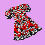 Cow Print Mouse Babydoll Dress (XS/S)
