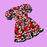 Cow Print Mouse Babydoll Dress (XS/S)