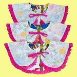 Puppet Treasure Island/Floral Reversible Pink Lace Collar