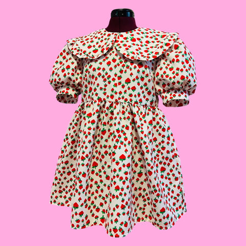 Strawberry Babydoll Dress (M)