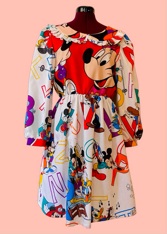 Alphabet Mouse Babydoll Dress (M)