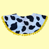 Mouse Cowboy/Cowprint Pom Pom Reversible Collar