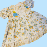Yellow Hat Bear/Floral Babydoll Dress (3X)