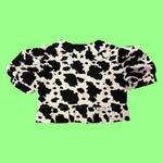 Chicken and Cow Print Tie Top (M)