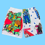 Wrestler/Tweenage Turtle Shorts w/ pockets (L)