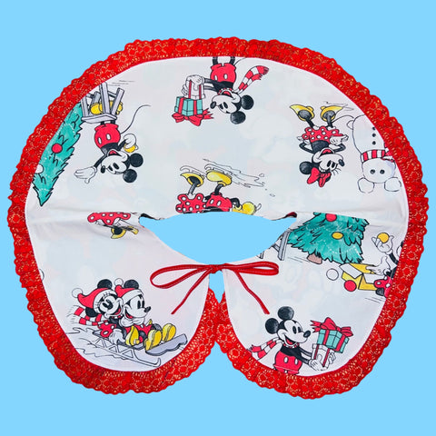 Christmas Mouse Reversible Lace Collar