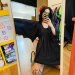Black Bat Dress (M/L)