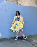 Raggedy Doll/Checkered Midi Dress (M)