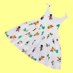 Sleepy Sneezy Dopey Jumper Dress w/ pockets (M/L)
