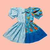 Blue Zebra/Sponge Split Dress (S/M)
