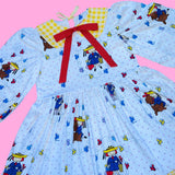 Madeline Plaid Bow Babydoll Dress (M)