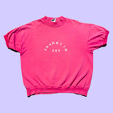 Franklin Jay Vintage Logo Short Sleeve Crew Neck Sweatshirt (XL)