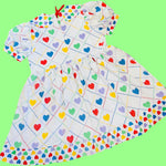 Rainbow Hearts Babydoll Dress (L)