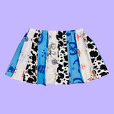 Toy Tale/Cow Print Mix Match Skirt w/ pockets (2X/3X)