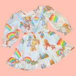 Rainbow Cutie Long Sleeve Babydoll Dress (S)
