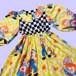 Raggedy Doll/Checkered Midi Dress (M)